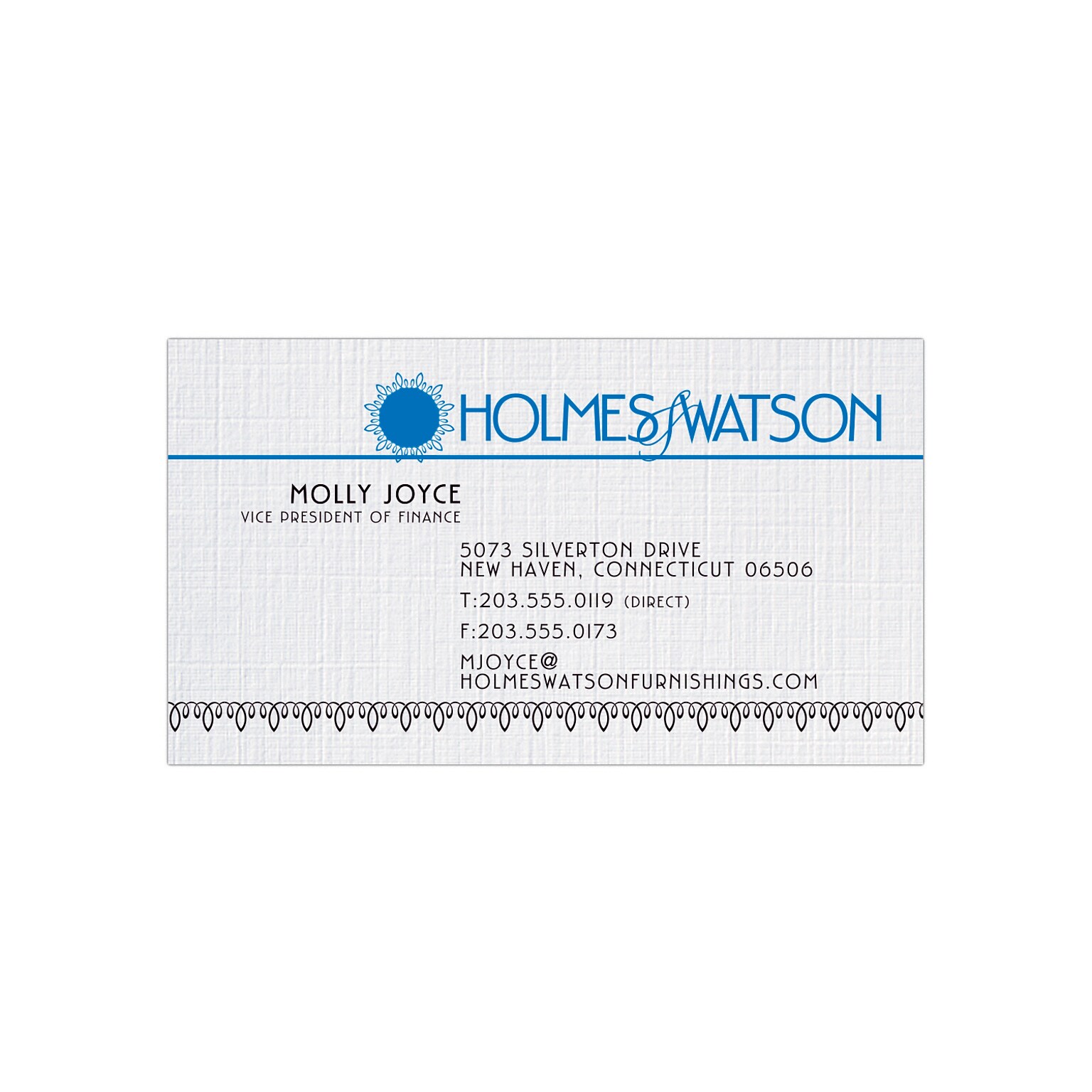 Custom 1-2 Color Business Cards, CLASSIC® Linen Solar White 100#, Flat Print, 2 Standard Inks, 1-Sided, 250/PK