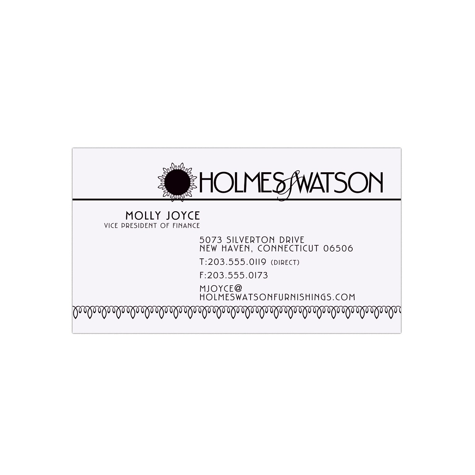 Custom 1-2 Color Business Cards, White 14 pt. Uncoated, Flat Print, 1 Standard Ink, 1-Sided, 250/PK