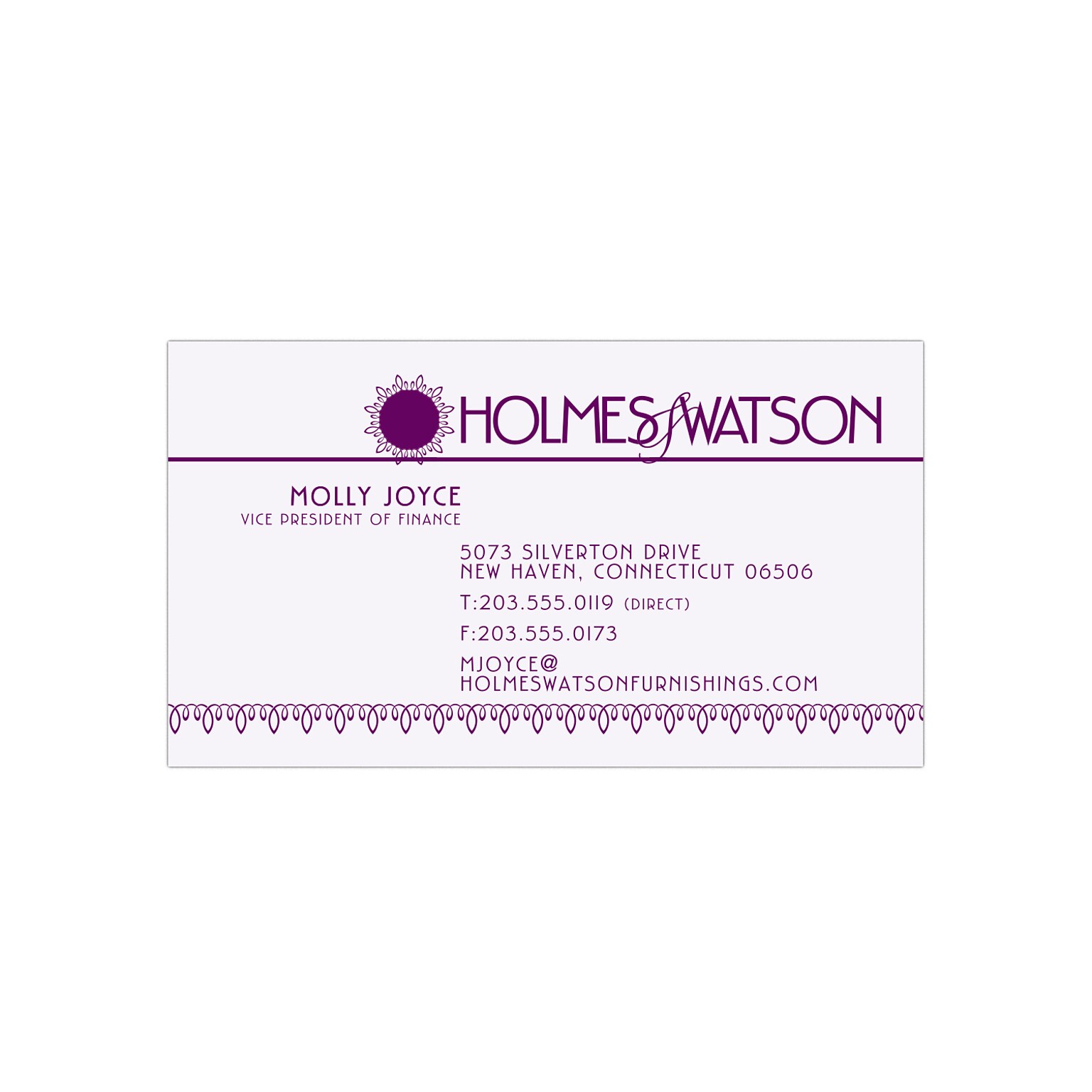Custom 1-2 Color Business Cards, White 14 pt. Uncoated, Flat Print, 1 Custom Ink, 1-Sided, 250/PK