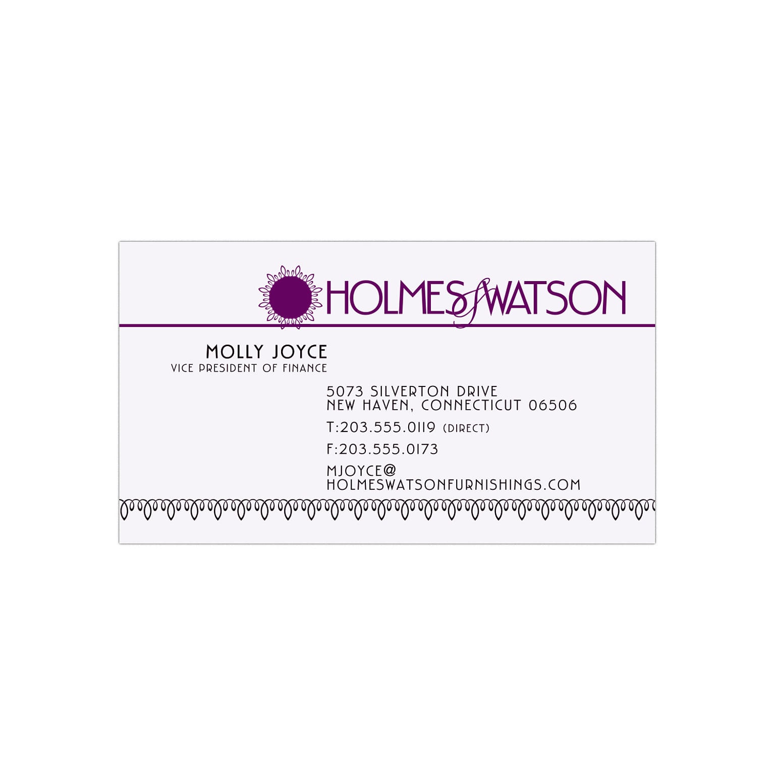Custom 1-2 Color Business Cards, White 14 pt. Uncoated, Flat Print, 2 Custom Inks, 1-Sided, 250/PK