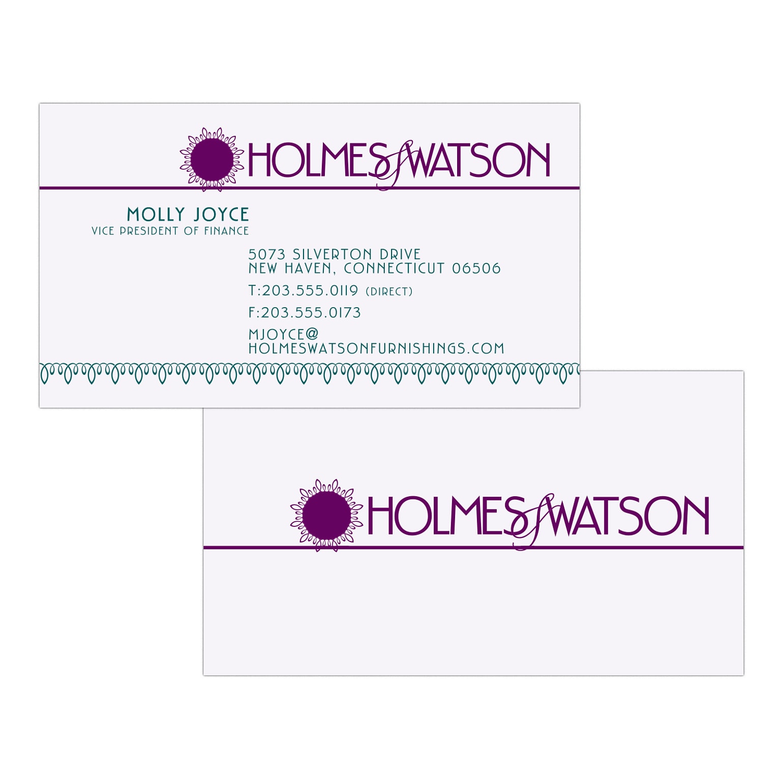 Custom 1-2 Color Business Cards, White 14 pt. Uncoated, Flat Print, 1 Standard & 1 Custom Inks, 2-Sided, 250/PK