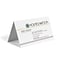 Custom Full Color Folded Business Cards, White 14 pt. Uncoated, Flat Print, 2-Sided, 250/PK