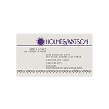 Custom 1-2 Color Business Cards, Gray Index 110#, Raised Print, 1 Standard & 1 Custom Inks, 1-Sided,