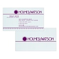 Custom 1-2 Color Business Cards, CLASSIC® Linen Haviland Blue 80#, Flat Print, 1 Custom Ink, 2-Sided