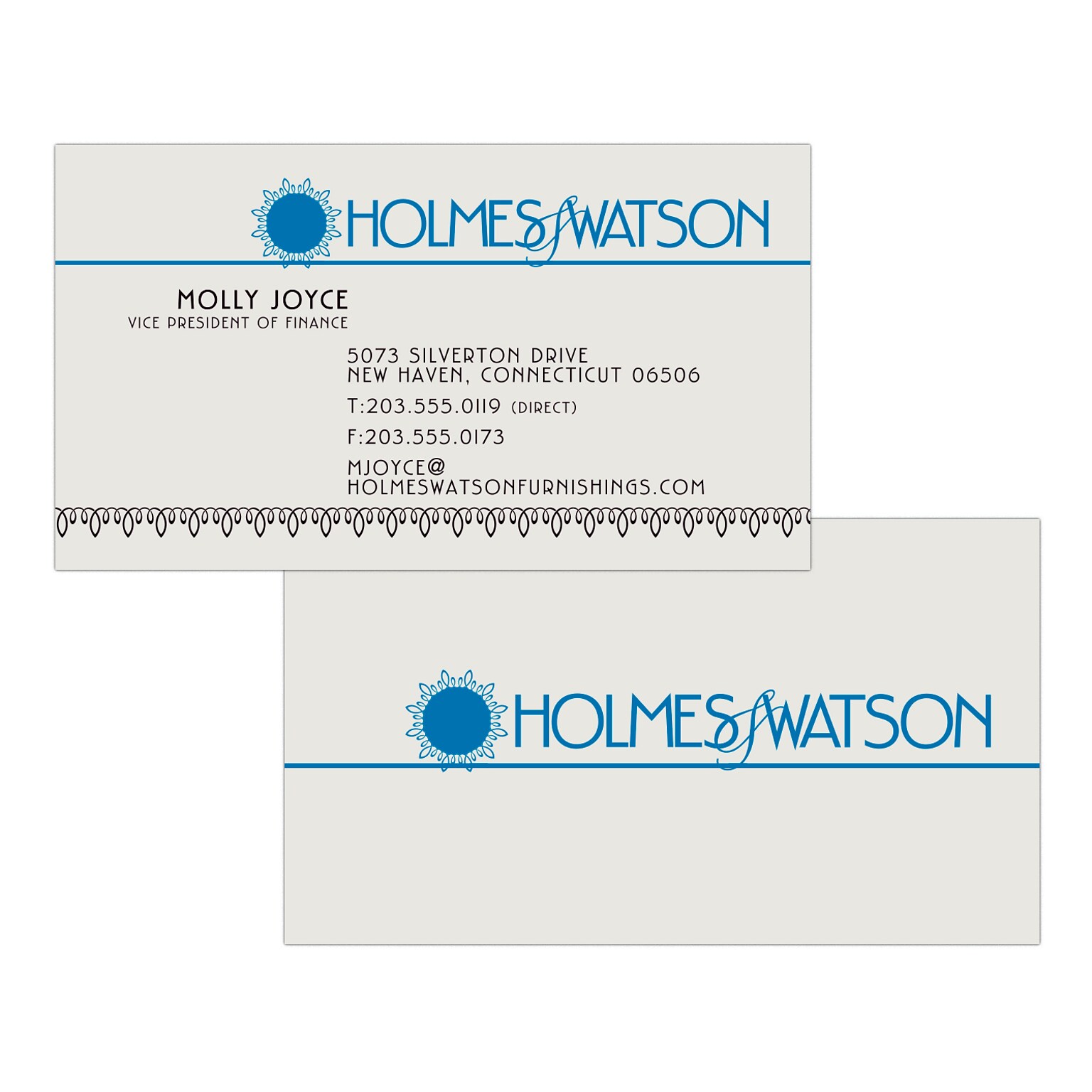 Custom 1-2 Color Business Cards, CLASSIC CREST® Smooth Antique Gray 80#, Flat Print, 2 Standard Inks, 2-Sided, 250/PK