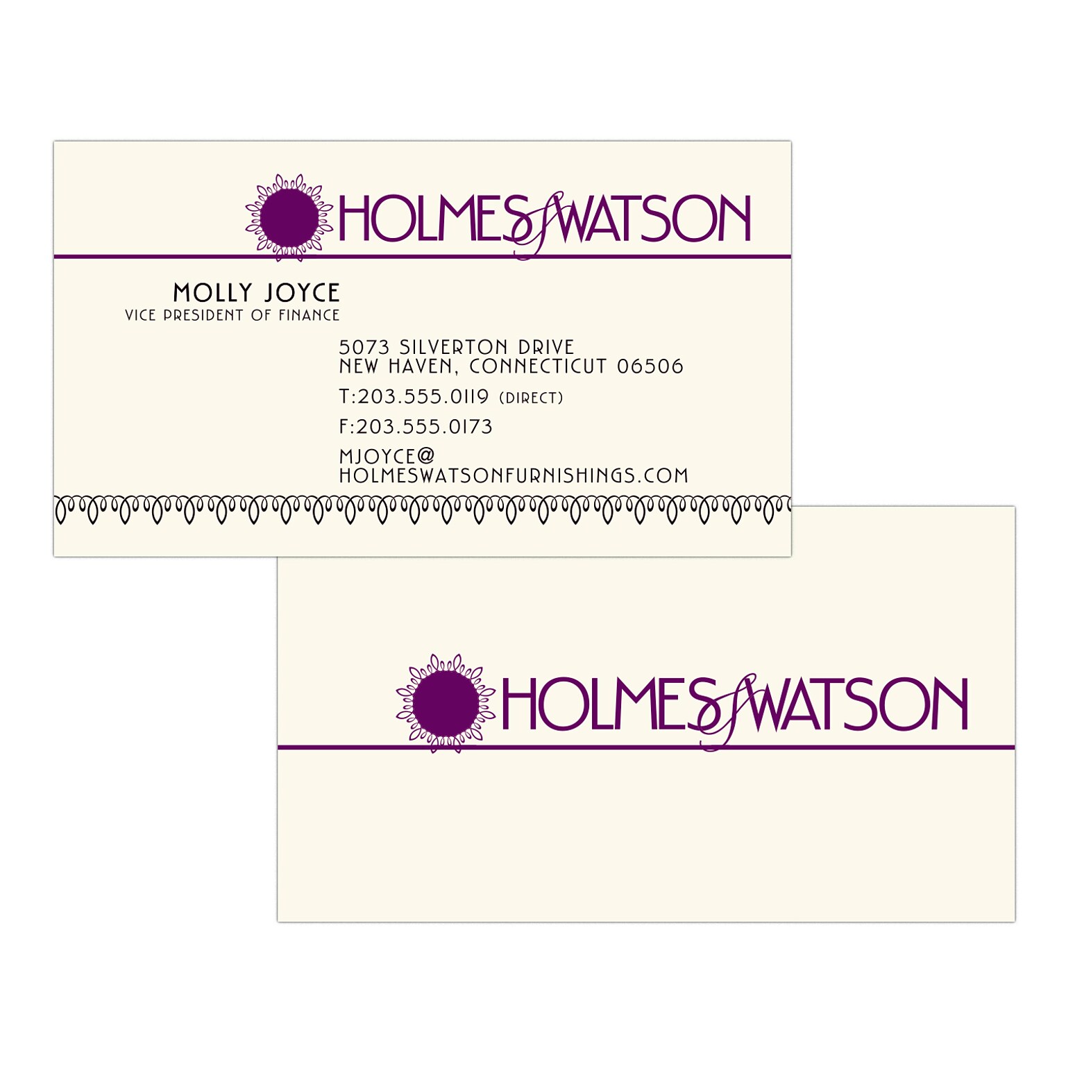Custom 1-2 Color Business Cards, ENVIRONMENT® Smooth Natural Recycled 80#, Flat Print, 1 Standard & 1 Custom Ink, 2-Sided 250/PK