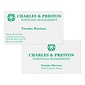 Custom 1-2 Color Business Cards, White Vellum 80#, Flat Print, 1 Standard Ink, 2-Sided, 250/PK