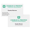 Custom 1-2 Color Business Cards, White Vellum 80#, Flat Print, 2 Standard Inks, 2-Sided