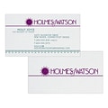 Custom 1-2 Color Business Cards, CLASSIC® Laid Solar White 80#, Raised Print, 2 Custom Inks, 2-Sided