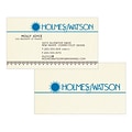 Custom 1-2 Color Business Cards, CLASSIC® Linen Baronial Ivory 80#, Flat Print, 2 Standard Inks, 2-S