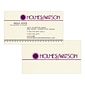 Custom 1-2 Color Business Cards, CLASSIC® Linen Baronial Ivory 80#, Flat Print, 1 Standard & 1 Custom Inks, 2-Sided, 250/PK