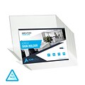 AdirOffice Sign Holder, 4 x 6, Clear Acrylic, 36/Pack (639-64-36)