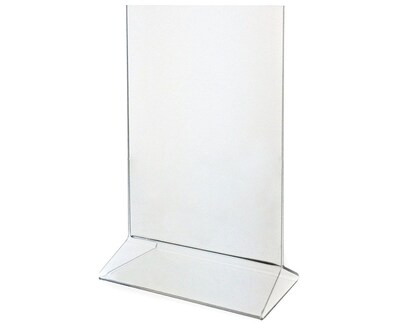 AdirOffice Sign Holder, 4 x 6, Clear Acrylic, 3/Pack (639-46-3)