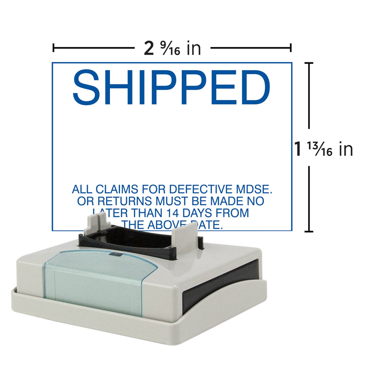 Custom Xstamper® N81 Pre-inked VersaDater, 1.81 x 2.56