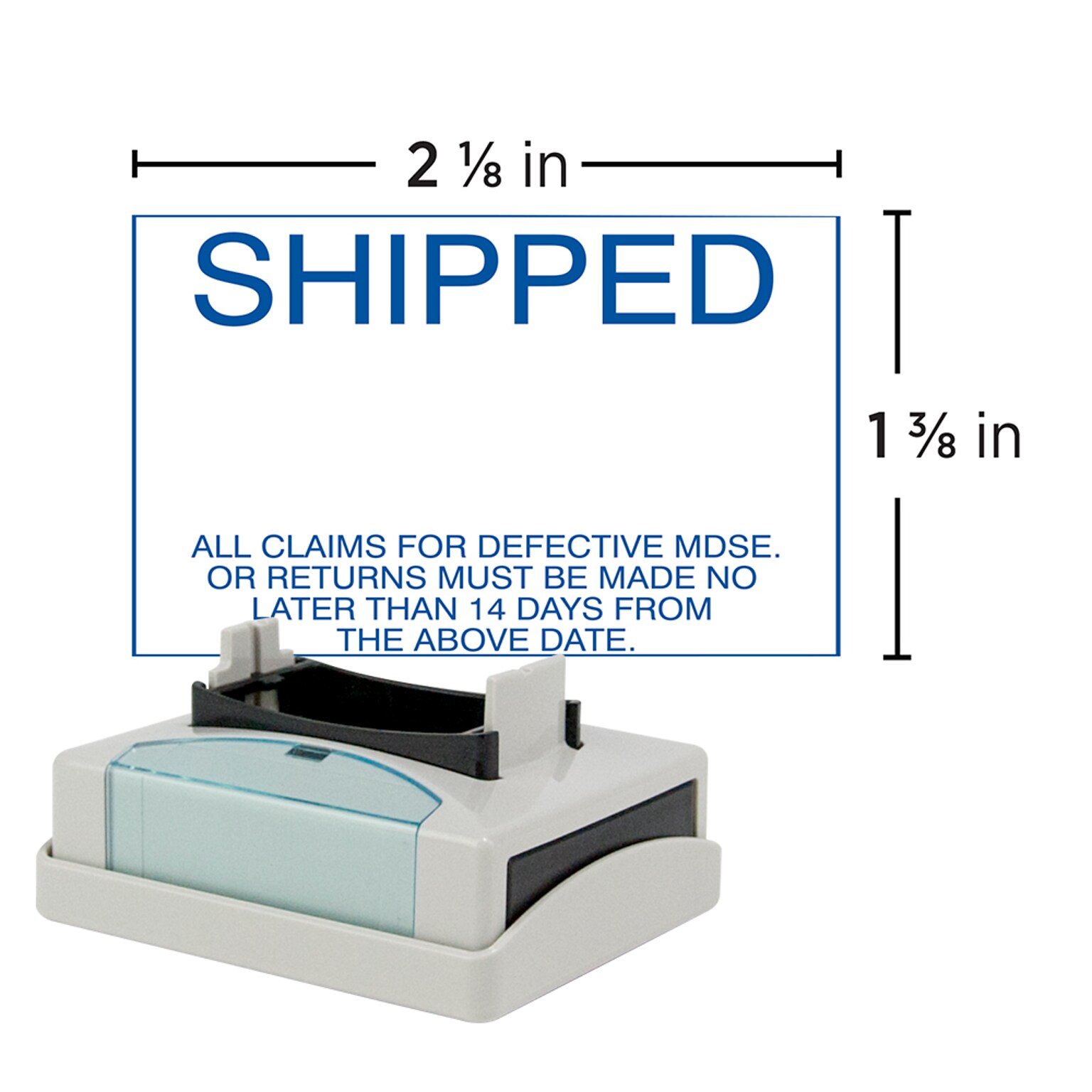 Custom Xstamper® N83 Pre-inked VersaDater, 1.38 x 2.13