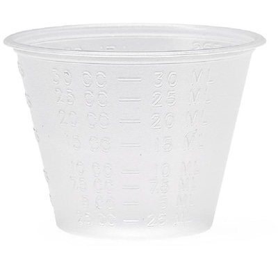 Medline 1 oz. Plastic Disposable Cup, Translucent, 5000/Carton (DYND80000)