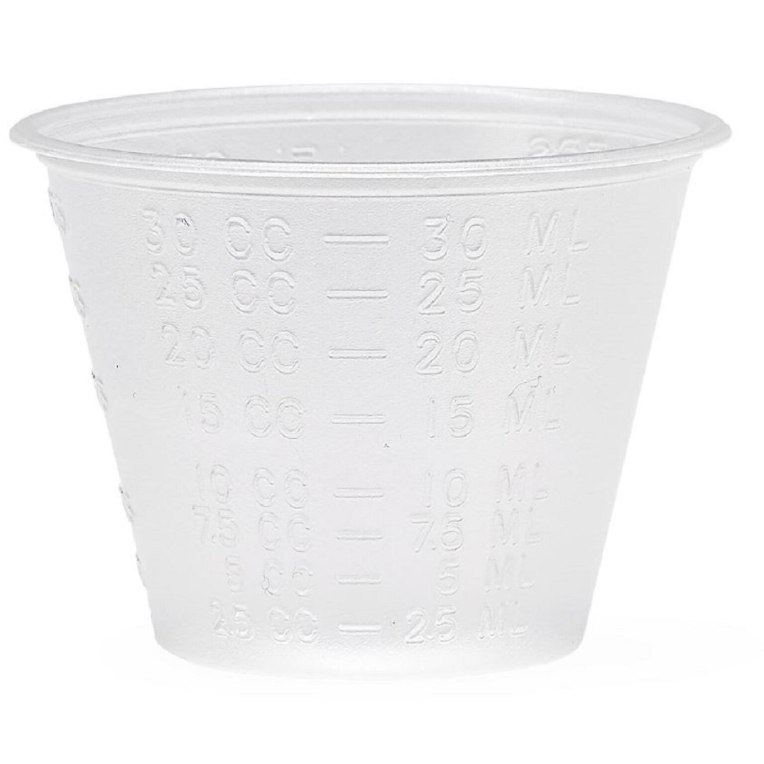 Medline 1 oz. Plastic Disposable Cup, Translucent, 5000/Carton (DYND80000)