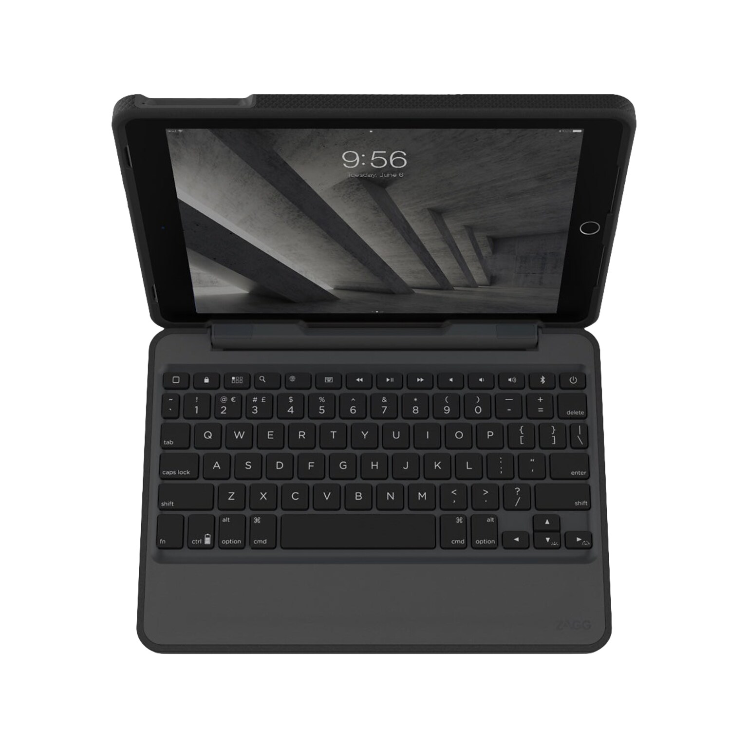 Zagg A97RGK-BB0 Rugged Book Polycarbonate Folio for 9.7 iPad, Black