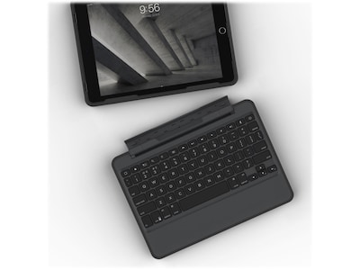 Zagg A97RGK-BB0 Rugged Book Polycarbonate Folio for 9.7" iPad, Black