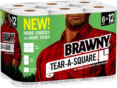 brawny 6 rolls