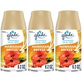 Glade Automatic Aerosol Air System Refill, Hawaiian Breeze, 6.2 Oz., 3/Pack (313813)