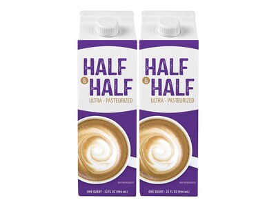 Half Half Ultra Pasteurized Creamer 32 Fl Oz 2 Pack 902 Quill Com