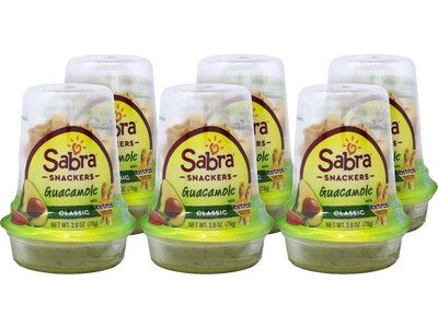 Sabra Grab & Go Guacamole Snackers with Tostitos Dipping Rolls Snack Kit, 2.8 oz., 6/Pack (301682)