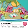 American Crafts AC376991 American Crafts Variety Cardstock Pack 12X12 60/Pkg-Tropical