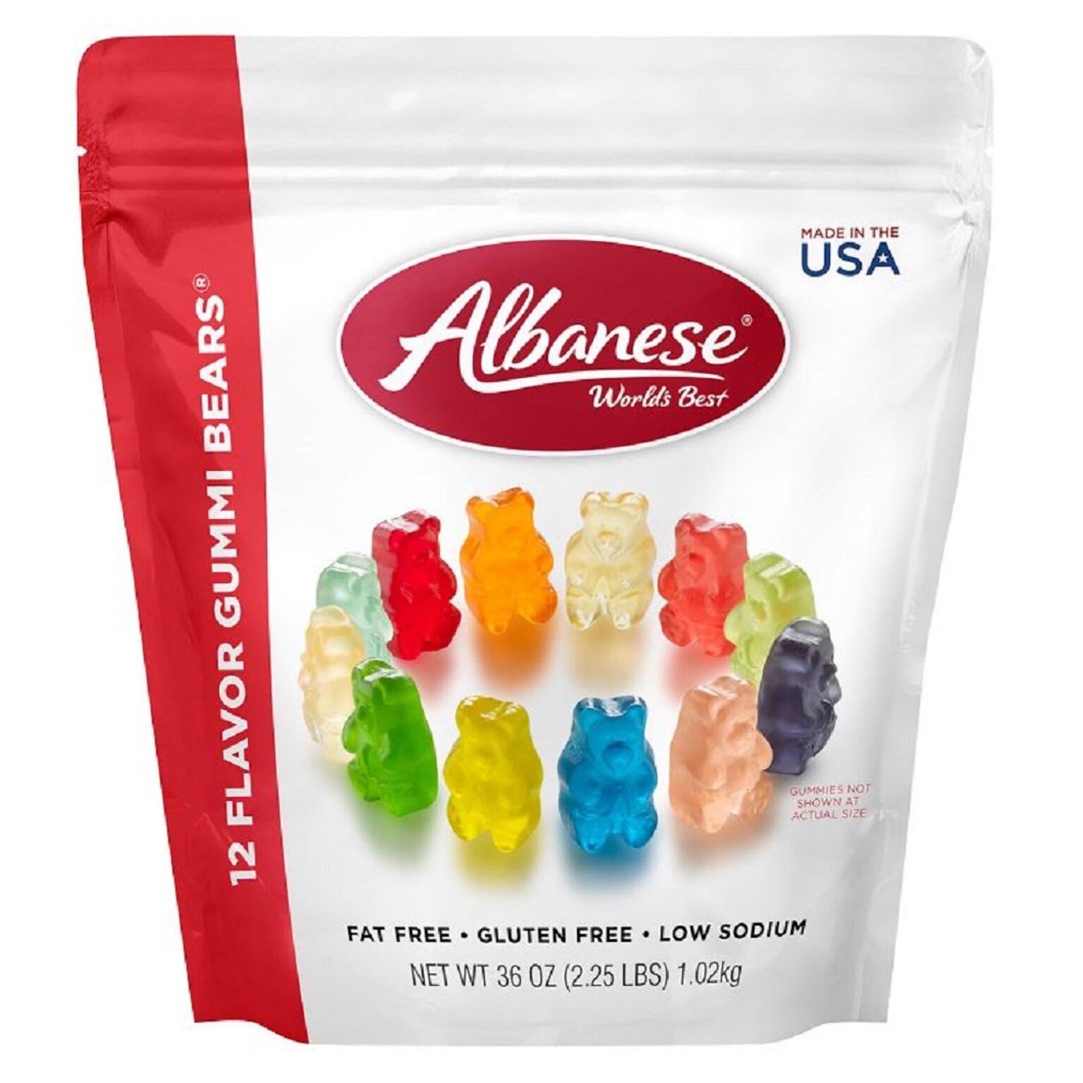 Albanese Fruity 12 Flavor Gummi Bears, 36 oz, 12 (ACG53336)