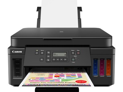 Canon PIXMA G6020 MegaTank 3113C002AA Wireless, Network Ready Color Inkjet All-in-One Printer