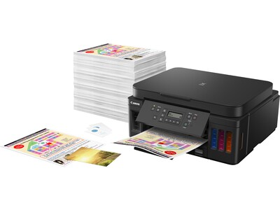 Canon PIXMA MegaTank G6020 Wireless Color Inkjet Printer, All-In-One Supertank, Print, Scan, Copy (3113C002)