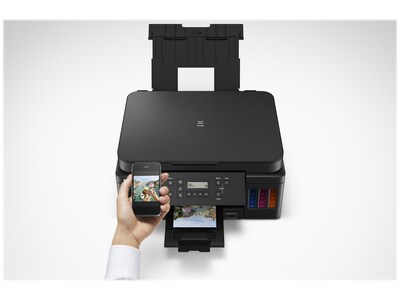 Canon PIXMA MegaTank G6020 Wireless Color Inkjet Printer, All-In-One Supertank, Print, Scan, Copy (3113C002)
