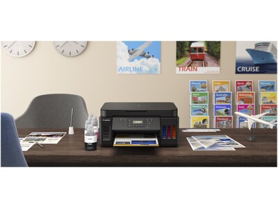 Canon PIXMA MegaTank G6020 Wireless Color Inkjet Printer, All-In-One Supertank, Print, Scan, Copy (3113C002)