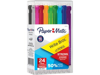 Paper Mate Write Bros. Strong Mechanical Pencil, 0.9mm, #2 Hard Lead, 2 Dozen (2096296)