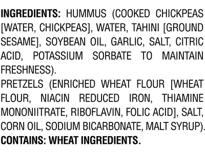 Sabra Classic Hummus with Pretzels, 4.56 Oz., 6/Pack (30080)