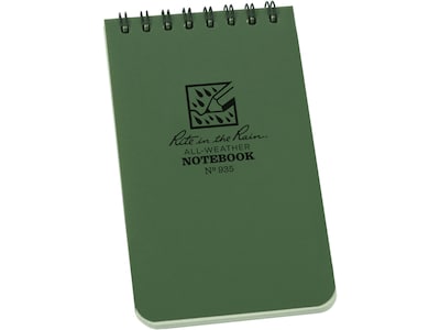 Rite in The Rain-JL Darling Pocket Notebook, 3 x 5, 50 Sheets, Green (935)