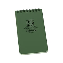 Rite in The Rain-JL Darling Pocket Notebook, 3 x 5, 50 Sheets, Green (935)