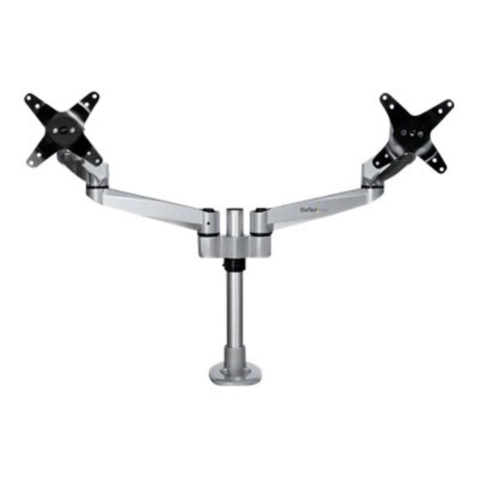 StarTech Desk Mount Dual Monitor Arm - Premium - For up to 27 Monitors, Up, Silver (ARMDUALPS)