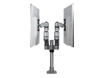 StarTech Desk Mount Dual Monitor Arm - Premium - For up to 27" Monitors, Up, Silver (ARMDUALPS)