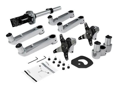 StarTech Desk Mount Dual Monitor Arm - Premium - For up to 27" Monitors, Up, Silver (ARMDUALPS)