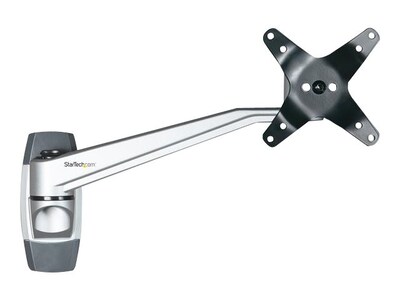 StarTech Wall Mount Monitor Arm - 10.2 Swivel - For up to 34 VESA, Up 30, Silver (ARMWALLDS2)