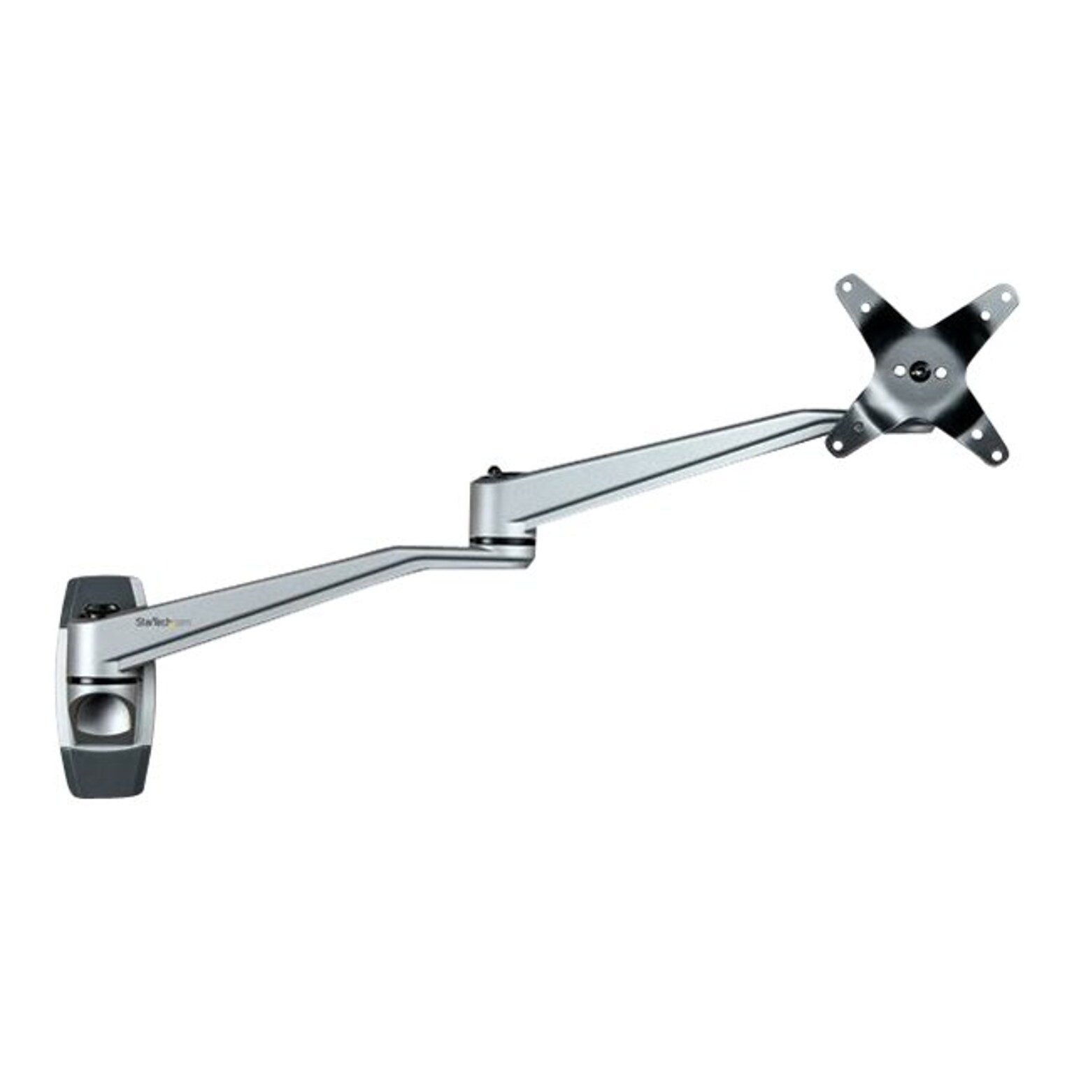 StarTech Wall Mount Monitor Arm - 20.4 Swivel - For up to 34 VESA, Up 30, Silver (ARMWALLDSLP)