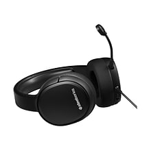 SteelSeries Arctis 1 Noise Canceling Stereo On Ear Gaming Headset, Black (61427)