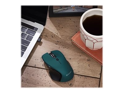 Verbatim USB-C Wireless Blue LED 70247 Mouse, Teal