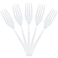 JAM Paper Premium Utensils Party Pack, Plastic Forks, Clear, 48 Disposable Forks/Pack (297F48cl)