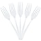 JAM Paper Premium Utensils Party Pack, Plastic Forks, Clear, 48 Disposable Forks/Pack (297F48cl)