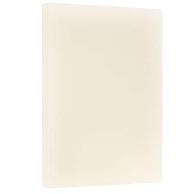 JAM Paper Vellum Bristol 67 lb. Cardstock Paper, 11" x 17", Crème Ivory, 50 Sheets/Pack (16932833)