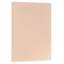 JAM Paper Vellum Bristol 67 lb. Cardstock Paper, 11 x 17, Peach Pink, 50 Sheets/Pack (16932839)
