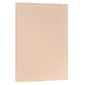 JAM Paper Vellum Bristol 67 lb. Cardstock Paper, 11" x 17", Peach Pink, 50 Sheets/Pack (16932839)