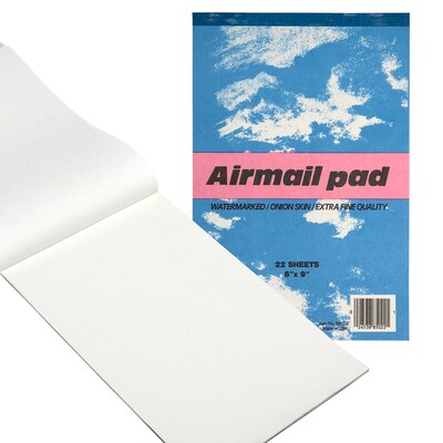 JAM Paper® Airmail Paper Pads, 6 x 9, Onion Skin, 22 Sheets per Pad, 3/Pack (189815216a)